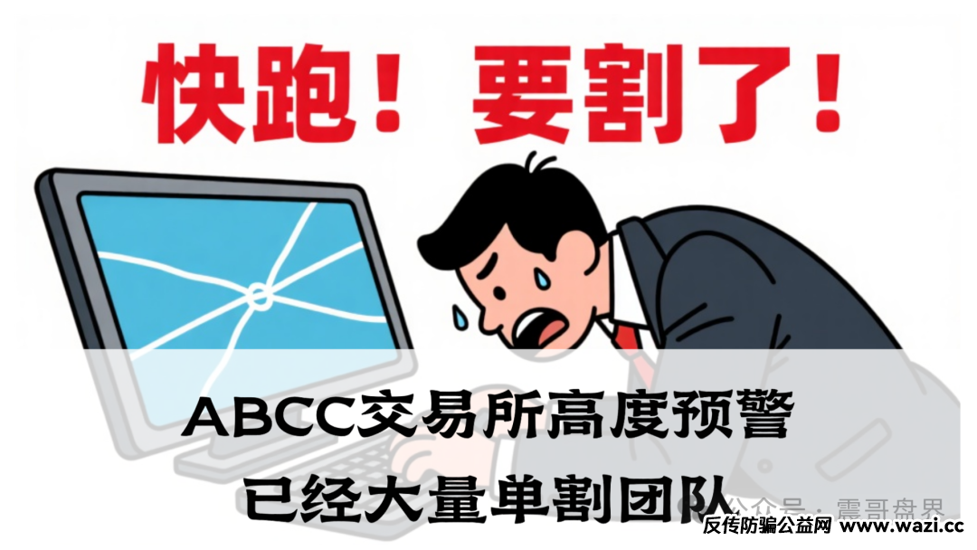 ABCC交易所高度预警，新钱一断，立马崩盘！