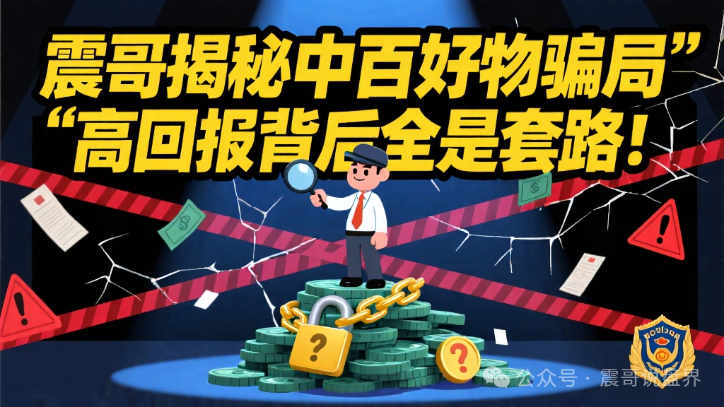 揭秘「中百好物」骗局：那些群里晒收益的，十有八九都是托儿。