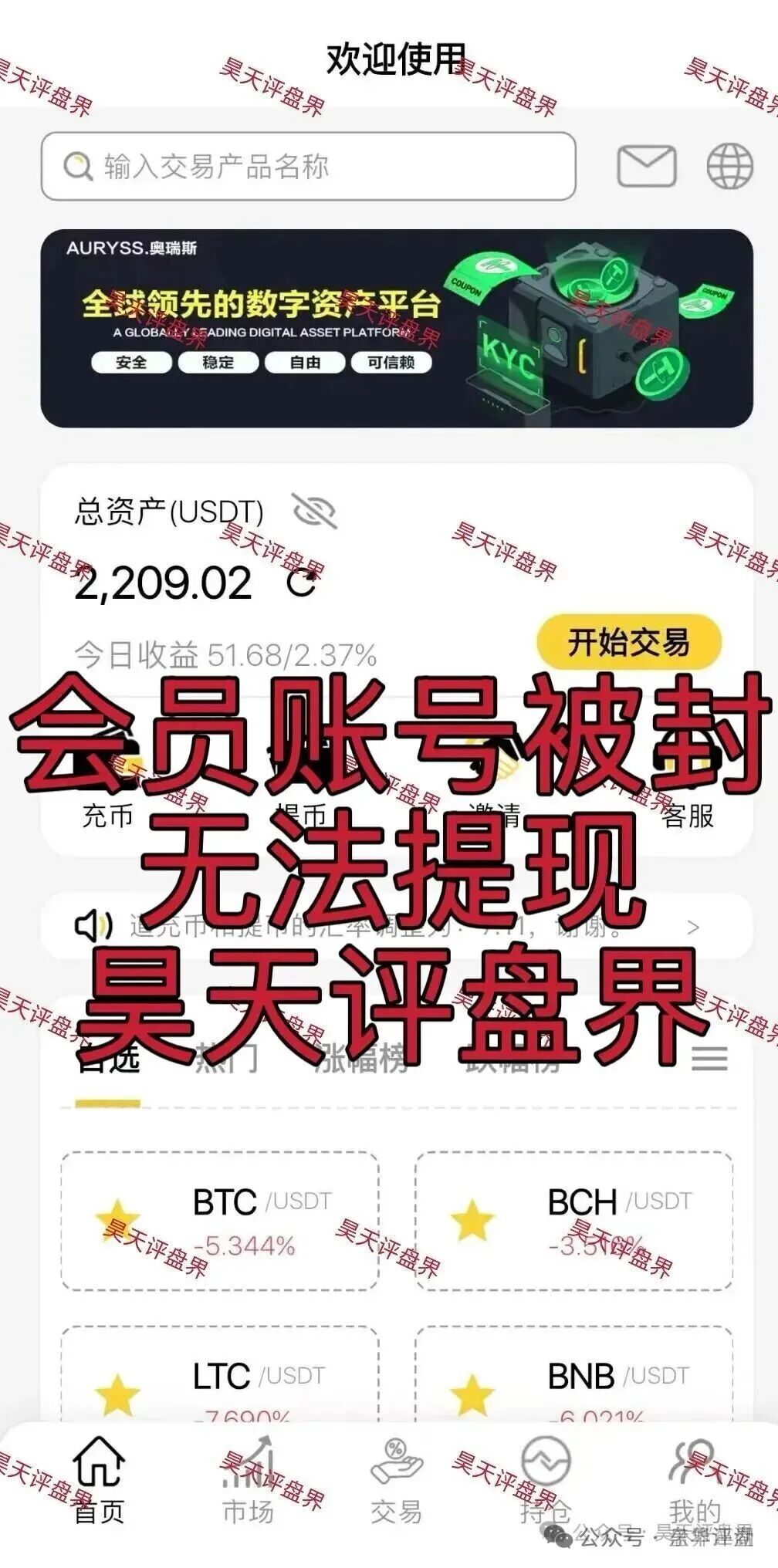 【奥瑞斯交易所（智言团队）】合约跟单类资金盘骗局，老卓改名老陆