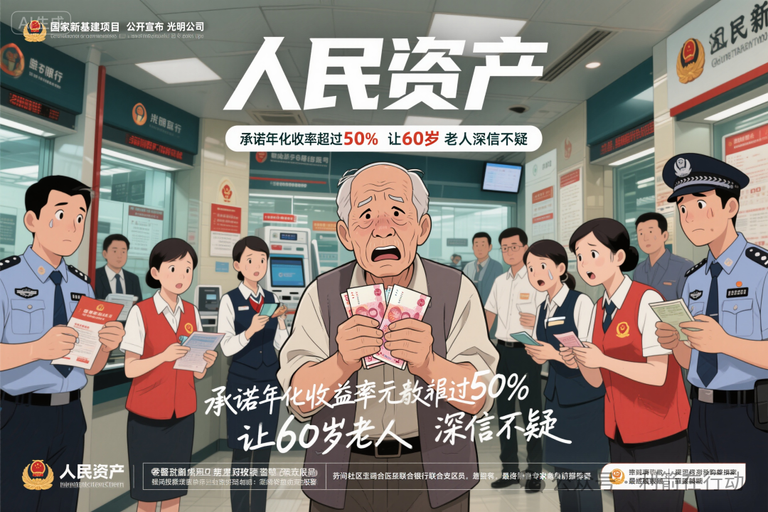 【人民资产】APP假冒“国资”的诈骗项目,别信,别交钱!