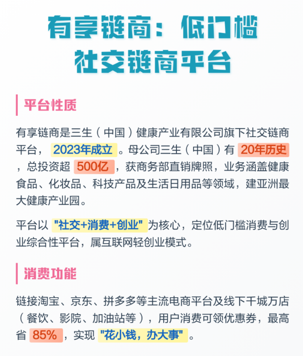 解密“有享链商”:1980元买个拉人头资格!